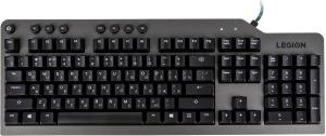 Клавиатура Lenovo Legion K500 RGB механическая черный USB Multimedia for gamer LED (подставка для запястий)