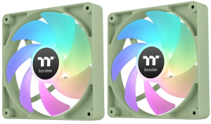 Вентилятор для корпуса Thermaltake CT120 Sync Matcha ARGB 120х120x25 зеленый 4-pin 25.8дБ (упак.:2шт) (CL-F202-PL12MG-A) Ret