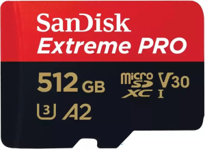 Флеш карта microSDXC 512GB Sandisk SDSQXCD-512G-GN6MA Extreme Pro + adapter