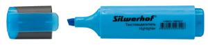 Текстовыделитель Silwerhof Blaze 108036-07 скошенный пиш. наконечник 1-5мм голубой картон
