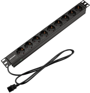 Блок распределения питания Rexant 04-0305-1 гор.размещ. 9xCEE7/4 базовые 10A C14 2м