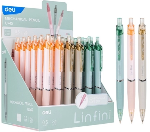Карандаш мех. Deli EU745 Scribe 0.5мм пластик