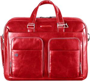 Деловая сумка Piquadro Blue Square CA2849B2/R с отделением для ноутбука красный натур.кожа