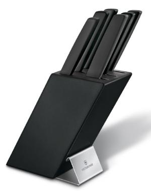 Набор ножей кухон. Victorinox Swiss Modern Cutlery Block 6.7186.63 (6.7186.63) компл.:6предм. черный карт.коробка