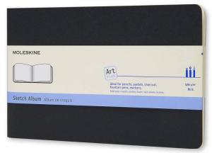 Блокнот для рисования Moleskine ART CAHIER SKETCH ALBUM ARTSKA3 Large 130х210мм обложка картон 88стр. черный