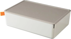 Короб для хранения Deli XDM12grey 1отд. 317x212x93,5мм серый/серый пластик