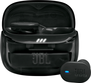 Гарнитура внутриканальные JBL Tune Buds 2 Ghost черный беспроводные bluetooth в ушной раковине (JBLTBUDS2GBLK)