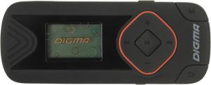 Плеер Flash Digma R3 8Gb черный/0.8"/FM/microSDHC/clip