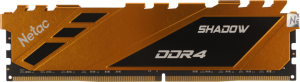 Память DDR4 16GB 3200MHz Netac NTSDD4P32SP-16Y Shadow RTL Gaming PC4-25600 CL16 DIMM 288-pin 1.35В с радиатором Ret