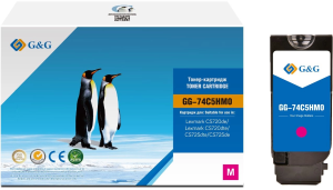Картридж лазерный G&G GG-74C5HM0 74C5HM0 пурпурный (12000стр.) для Lexmark CS720de/CS720dte/CS725dte/CS725de