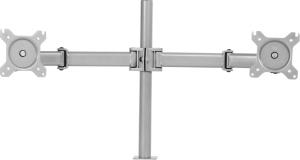 Кронштейн для мониторов Cactus CS-VM-D29-AL серебристый 13"-27" макс.8кг настольный поворот и наклон