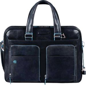 Деловая сумка Piquadro Blue Square CA2765B2/BLU2 с отделением для ноутбука синий натур.кожа