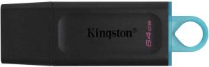 Флеш Диск Kingston 64Gb DataTraveler Exodia DTX/64GB USB3.2 черный/голубой