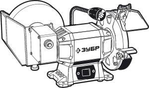 Электроточило Зубр ПТМ-150 500Вт 2950об/мин d=150мм t=20мм
