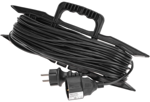 Удлинитель силовой PROconnect PROc-Uc (13-4915) 3x0.75кв.мм 1розет. 30м ПВС 6A пласт.рамка черный