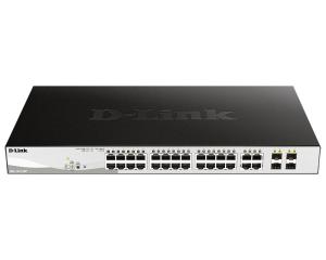 Коммутатор D-Link DGS-1210-28P/F DGS-1210-28P/F5A 24x1Гбит/с 4xКомбо(1000BASE-T/SFP) 24PoE 193W управляемый