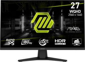 Монитор MSI 27" Mag MAG 274QF черный IPS LED 16:9 HDMI полуматовая 1000:1 250cd 178гр/178гр 2560x1440 180Hz DP Quad 2K (1440p) 6.05кг