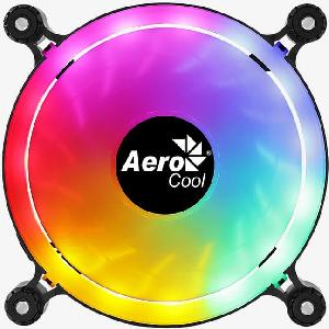 Вентилятор Aerocool Spectro 12 120x120mm 4-pin (Molex)20dB 140gr LED Ret