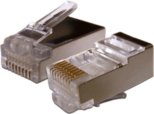 Коннектор Lanmaster (TWT-PL45/S-8P8C-6V) FTP кат.6 RJ45 прозрачный (упак.:100шт)