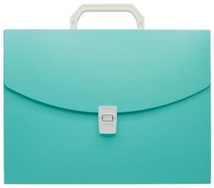Портфель Бюрократ Pastel PASTPP01GRN 1 отдел. A4 пластик 0.7мм мятный