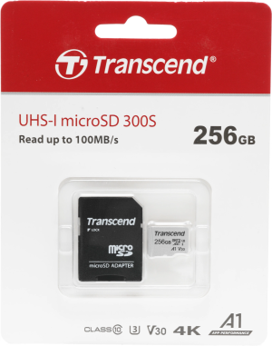 Флеш карта microSDXC 256GB Transcend TS256GUSD300S-A + adapter