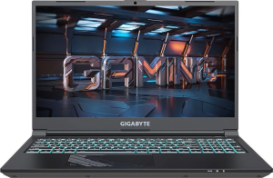 Ноутбук Gigabyte G5 Core i5 13500H 16Gb SSD512Gb NVIDIA GeForce RTX4050 6Gb 15.6" IPS FHD (1920x1080) FreeDOS black WiFi BT Cam (MF5-52KZ353SD)