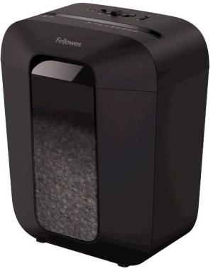 Шредер Fellowes PowerShred LX50 черный (секр.P-4) фрагменты 9лист. 17лтр. скрепки скобы пл.карты