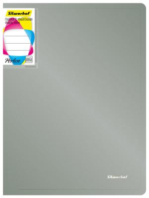 Папка с 80 прозр.вклад. Silwerhof Perlen 292981-77 A4 1мм карман серебристый металлик