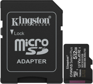 Флеш карта microSDXC 512GB Kingston SDCS3/512GB Canvas Select Plus + adapter