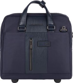 Сумка дорожная Piquadro BRIEF2 (BV4729BR2/BLU) 40x36x16см 24л. 2.468кг. нейлон/натур.кожа темно-синий