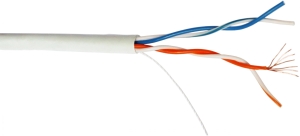 Кабель информационный Lanmaster TWT-5EUTP2PT-WH кат.5E UTP 2 пары 24AWG PVC внутренний 305м белый