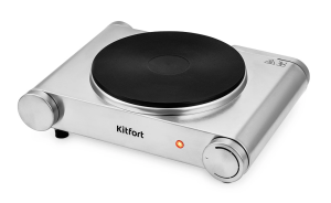 Плита Электрическая Kitfort КТ-151 нержавеющая сталь сталь (настольная)