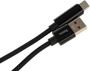Кабель Hoco U125 TYPE-C 5A(11916) USB (m)-USB Type-C (m) 1.2м черный