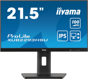 Монитор Iiyama 21.5" ProLite XUB2293HSU-B7 черный IPS LED 16:9 HDMI M/M матовая HAS Piv 300cd 178гр/178гр 1920x1080 100Hz DP FHD USB 3.9кг