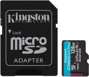 Флеш карта microSDXC 128GB Kingston SDCG4/128GB Canvas Go! Plus V30 A2 w/o adapter