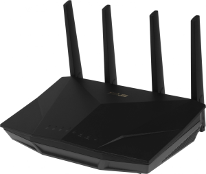 Роутер беспроводной Asus RT-AX5400 AX5400 10/100/1000BASE-TX/4G ready черный