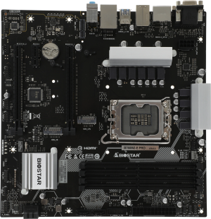 Материнская плата Biostar B760MZ-E PRO Soc-1700 Intel B760 4xDDR5 mATX AC`97 8ch(7.1) 2.5Gg RAID+VGA+DVI+HDMI+DP
