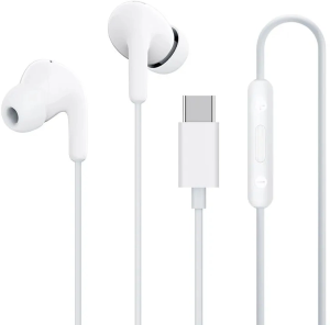 Гарнитура внутриканальные Xiaomi Type-C Earphones 1.25м белый проводные крепление за ухом (BHR8931GL)