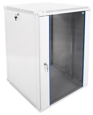 Шкаф коммутационный ЦМО ШРН-ЭКОНОМ (ШРН-Э-18.650) настенный 18U 600x650мм пер.дв.стекл 65кг серый 600мм 31.8кг 180град. 930мм