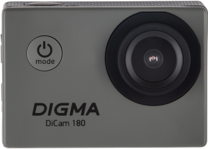 Экшн-камера Digma DiCam 180 серый