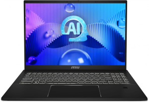 Ноутбук MSI Summit E16 AI Studio A1VETG-017RU Core Ultra 7 155H 16Gb SSD1Tb NVIDIA GeForce RTX4050 6Gb 16" IPS Touch QHD+ (2560x1600) Windows 11 Pro black WiFi BT Cam (9S7-159621-017)