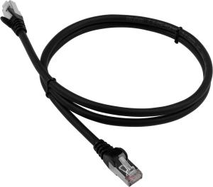 Патч-корд Lanmaster LAN-PC45/S6-1.0-BK FTP вилка RJ-45-вилка RJ-45 кат.6 1м чёрный LSZH (уп.:1шт)