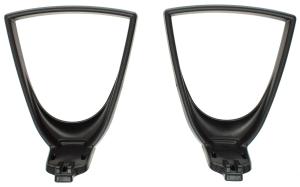 Подлокотники Бюрократ Престиж ARM/1300 черный для офис.кресла комплект 2шт пластик треугольный