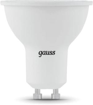 Лампа светодиодная Gauss Black 5Вт цок.:GU10 рефлек. 220B 4100K св.свеч.бел.нейт. MR16 (упак.:10шт) (101506205)