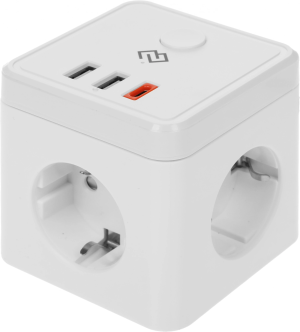 Умная розетка Digma DiPlug Cube 1 EU Wi-Fi белый (DPC13S)