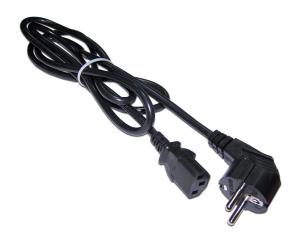 Шнур питания Lanmaster LAN-PP13/SHA-2.0-BK C13-Schuko проводник.:3x0.75мм2 2м 220В 10А черный