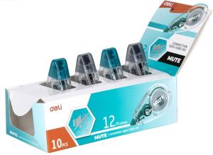 Лента коррект. Deli Mute EH360 12мx5мм ассорти корпус блистер