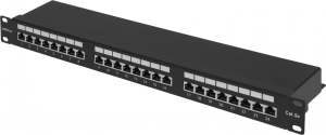 Патч-панель WRline WR-PL-24-C5E-SH-D 19" 1U 24xRJ45 кат.5e FTP