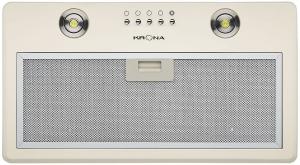 Вытяжка встраиваемая Krona Runa 600 PB слоновая кость управление: кнопочное (1 мотор)