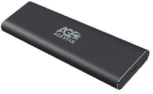 Внешний корпус SSD AgeStar 31UBNV1C NVMe USB3.1 алюминий серый M2 2280 M-key